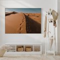 Obraz w ramie 100x70 - Piasek pustyni w ogniu - pustynia, piasek - rama drewno