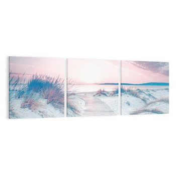 Obraz na płótnie 90x30 - Magia Zachodu Słońca - fotografia, stonowane kolory