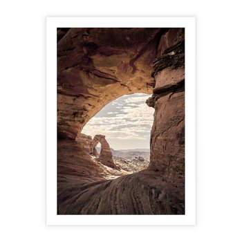 Plakat bez ramy 21x30 - Kanionowy Labirynt - pustynia, skały