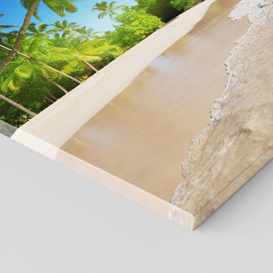 Obraz na płótnie 120x80 - Rajskie plaże Karaibów - Karaiby, plaża