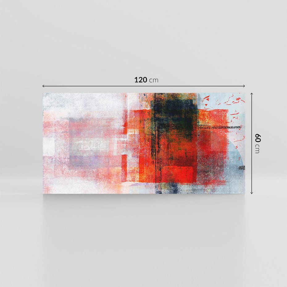 Obraz na płótnie 120x60 - Burza Emocji - wyrazista abstrakcyjna sztuka, dramatyzm