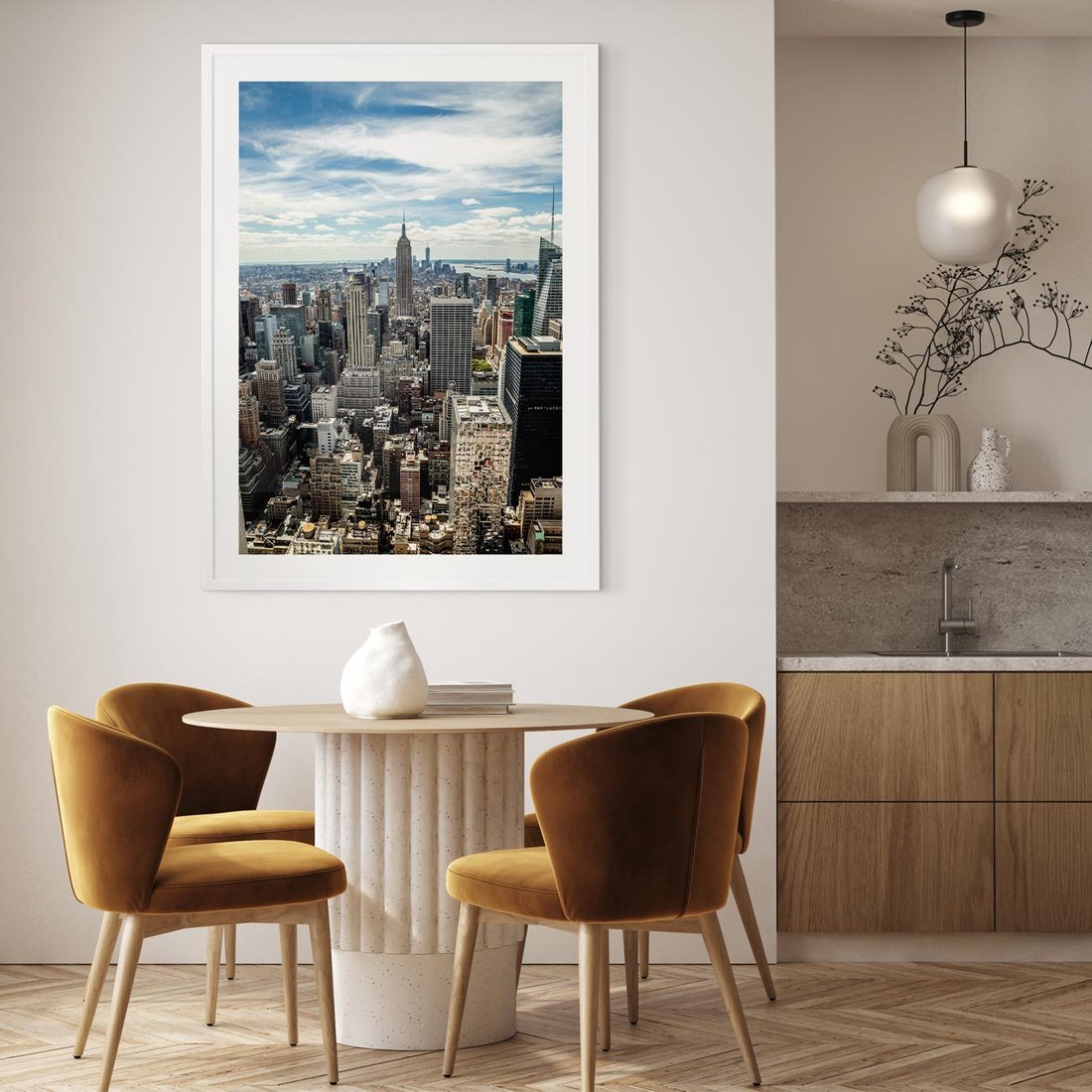 Plakat bez ramy 21x30 - Duch Nowego Jorku - Manhattan, Nowy Jork