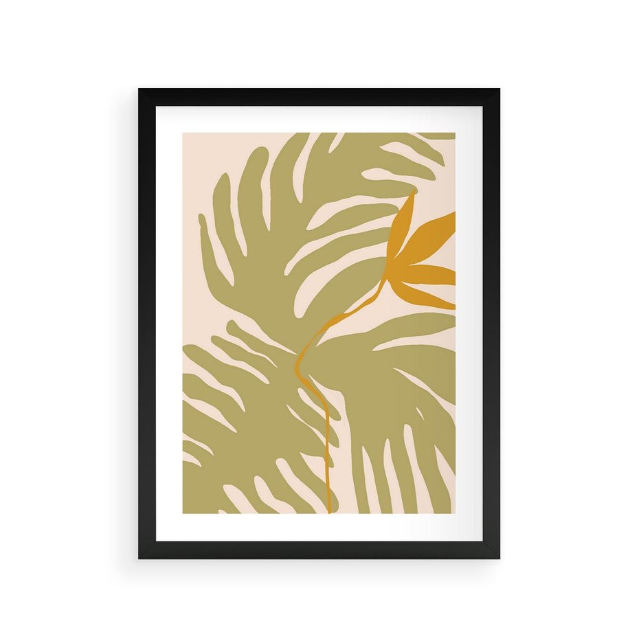 Plakat w ramie 30x40 - Konturem Zmiękczane - minimalistyczny obraz, nowoczesny - rama czarna