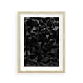Plakat w ramie 30x40 - Geometryczna nowoczesność - geometryczne, nowoczesne - rama drewno