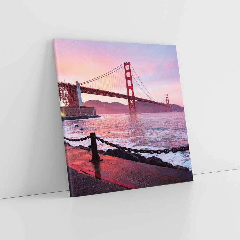 Obraz na płótnie 60x60 - Golden Gate - Most w USA - Golden Gate, most