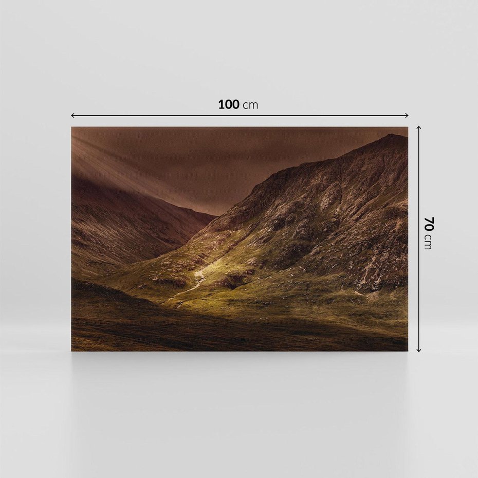 Obraz na płótnie 100x70 - Górska sceneria - góry, krajobraz