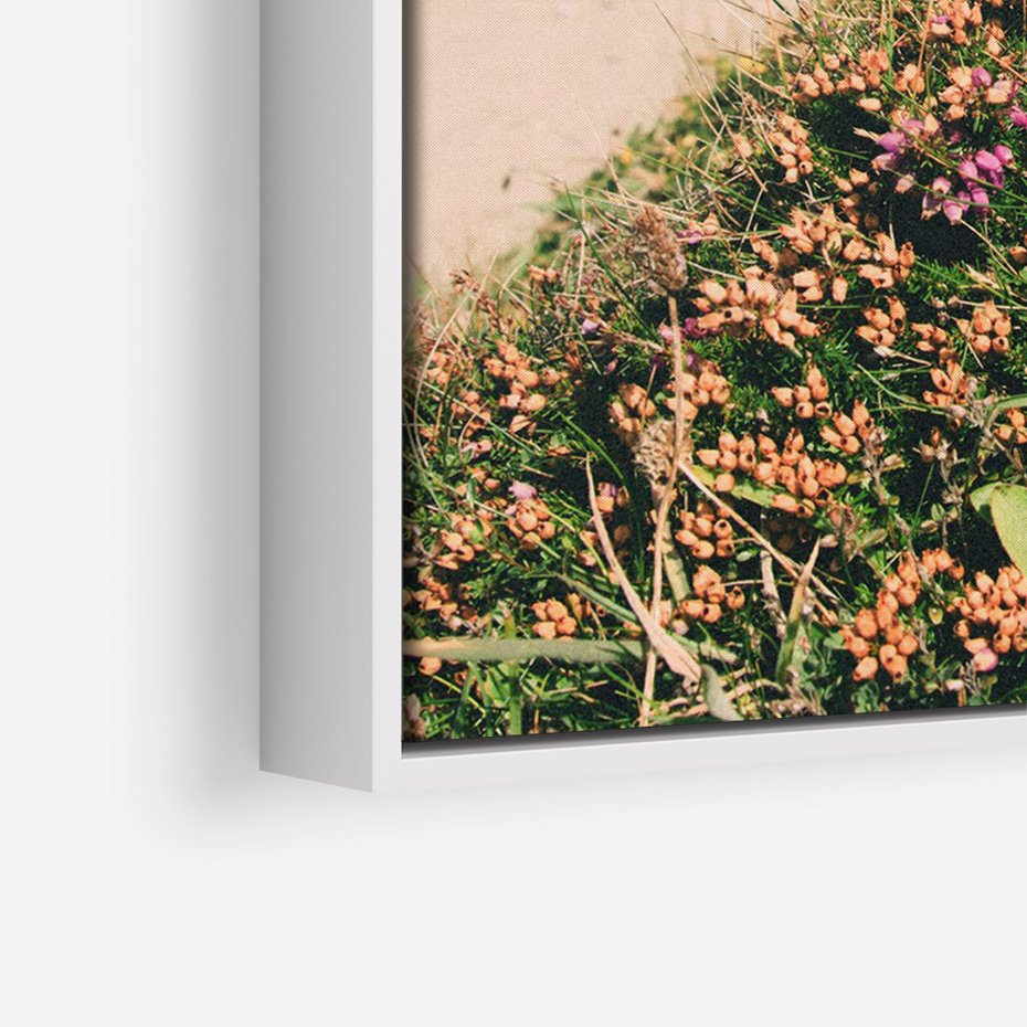 Obraz w ramie 80x120 - Perspektywa Klifu - fotografia, ocean - rama biała