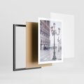 Plakat w ramie 50x70 - Przemijający urok miasta - miasto, uliczka - rama czarna