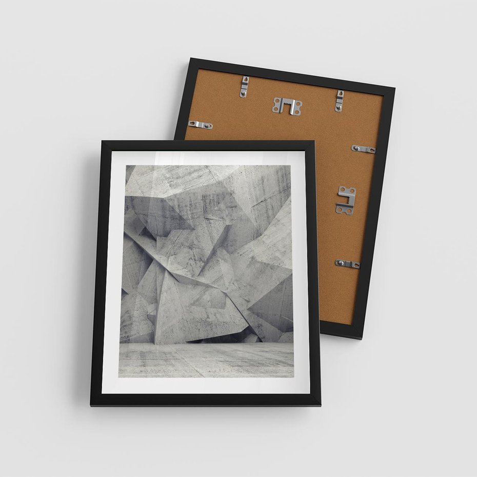 Plakat w ramie 40x50 - Architektura w trójwymiarowym wymiarze - architektura, 3D - rama czarna