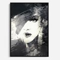 Obraz w ramie 70x100 - Abstrakcyjna wizja kobiety - abstrakcja, kobieta - rama czarna