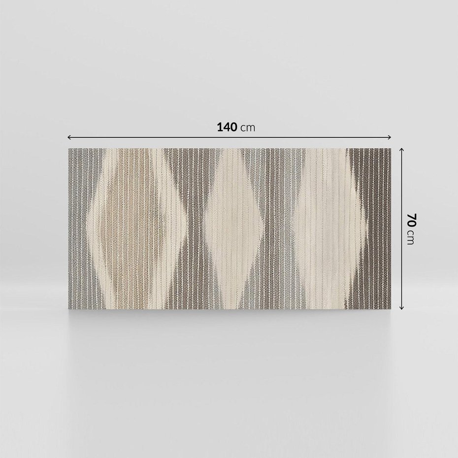 Obraz na płótnie 140x70 - Melancholijny spacer barw - symetryczne, geometryczne