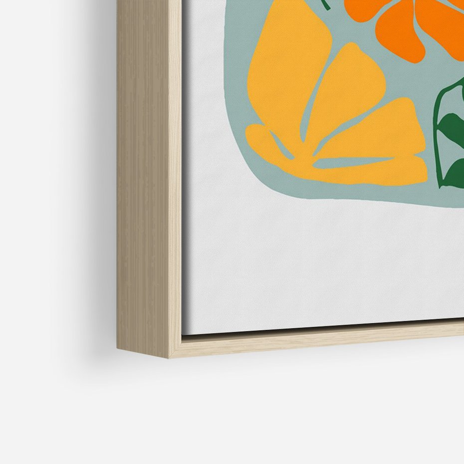 Obraz w ramie 70x100 - Kolorystyczna Ekspresja - czajnik, abstrakcja - rama drewno