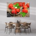 Obraz na płótnie 120x80 - Truskawki: owocowa ekstaza - truskawki, owoce