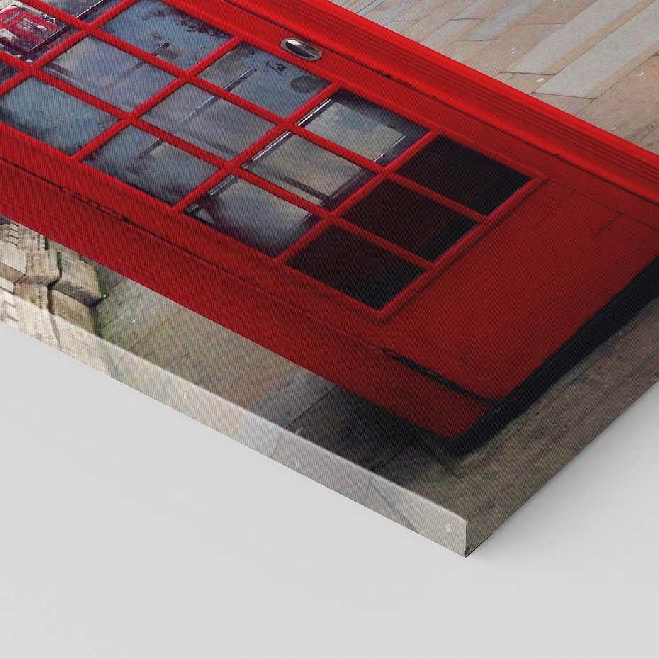 Obraz na płótnie 70x100 - Londyńska budka telefoniczna - budka, telefoniczna