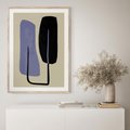 Plakat w ramie 40x50 - Harmonia Nowych Anomalii - minimalizm, boho plakat - rama drewno