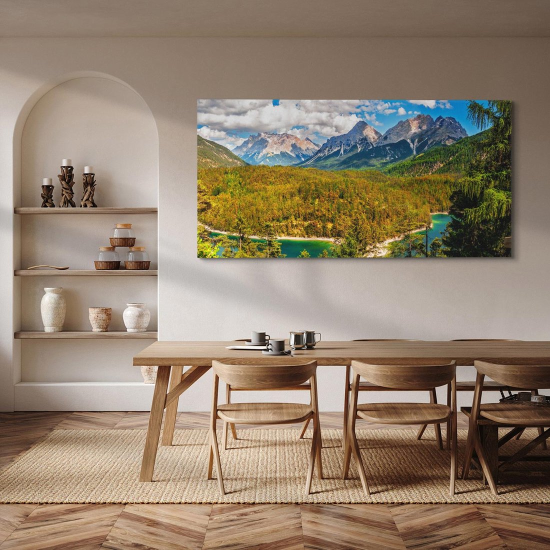 Obraz na płótnie 120x60 - Górski las - góry, las
