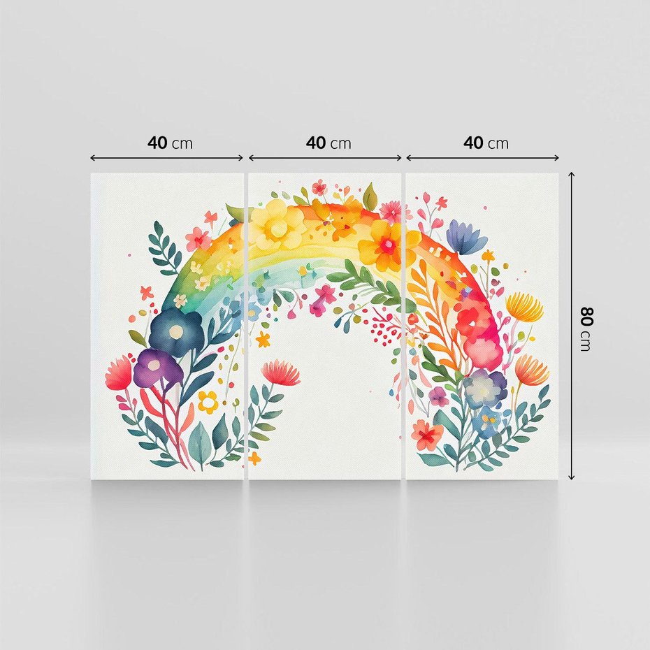 Obraz na płótnie 120x80 - Świat Kolorów - obraz pokój dziecka, dziewczynki