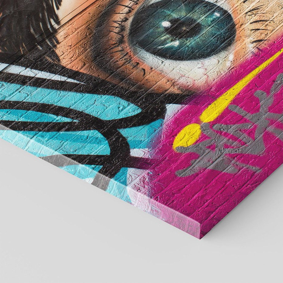 Obraz na płótnie 60x60 - Wibracje kreatywności graffiti - graffiti