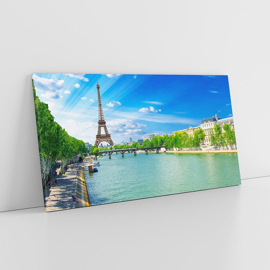 Obraz na płótnie 100x50 - Romantyczne spotkanie - Paryż, Wieża