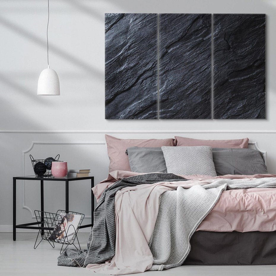 Obraz na płótnie 120x80 - Kamienne tekstury w trójwymiarze - kamień, tekstura