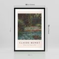 Plakat w ramie 50x70 - Sztuka i Litera - Claude Monet, reprodukcja obrazu - rama czarna