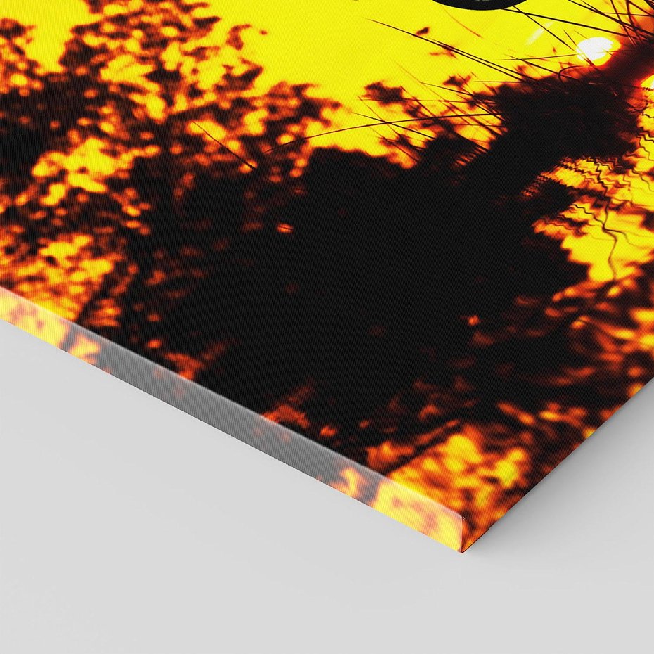 Obraz na płótnie 100x70 - Rower przy zachodzie słońca - rower, zachód