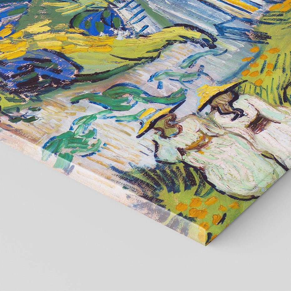 Obraz na płótnie 150x50 - "Schody w Auvers" (1890) Vincent van Gogh - Reprodukcja - reprodukcja, obraz na płótnie