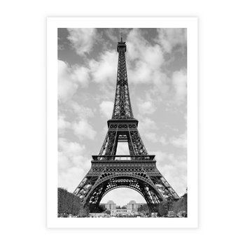 Plakat bez ramy 50x70 - Nocna panorama Paryża z wieżą Eiffla - Eiffla, Paryż