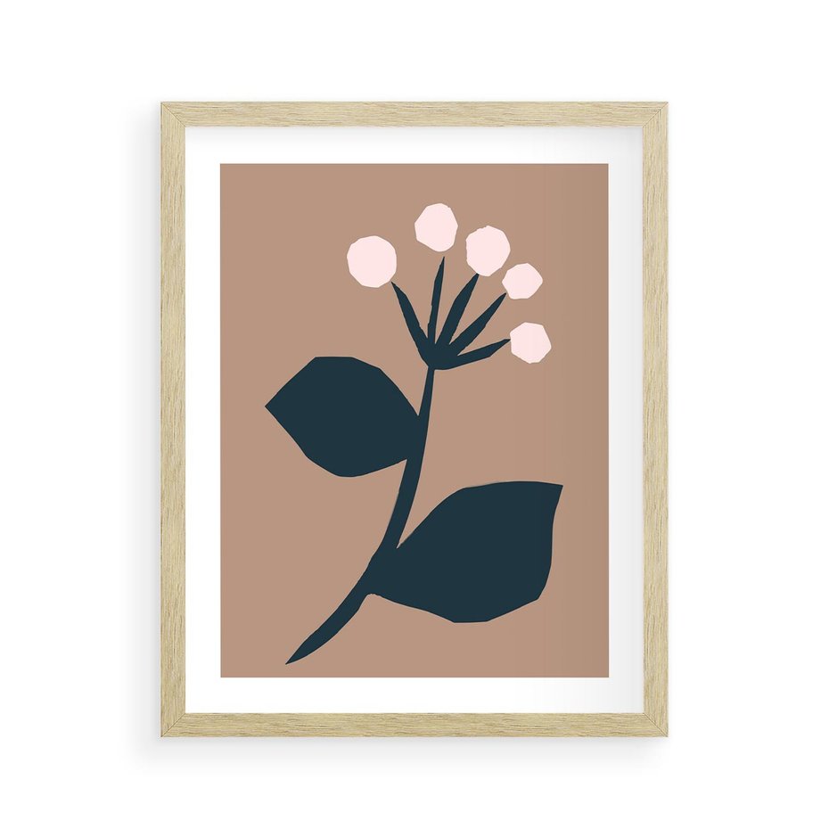 Plakat w ramie 40x50 - Rozbijające Granice - abstrakcyjny obraz, plakat - rama drewno