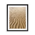 Plakat w ramie 40x50 - Piasek i Nieskończoność - pustynia, piasek - rama czarna