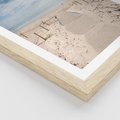 Plakat w ramie 40x50 - Ścieżka na plaży - plaża, ścieżka - rama drewno