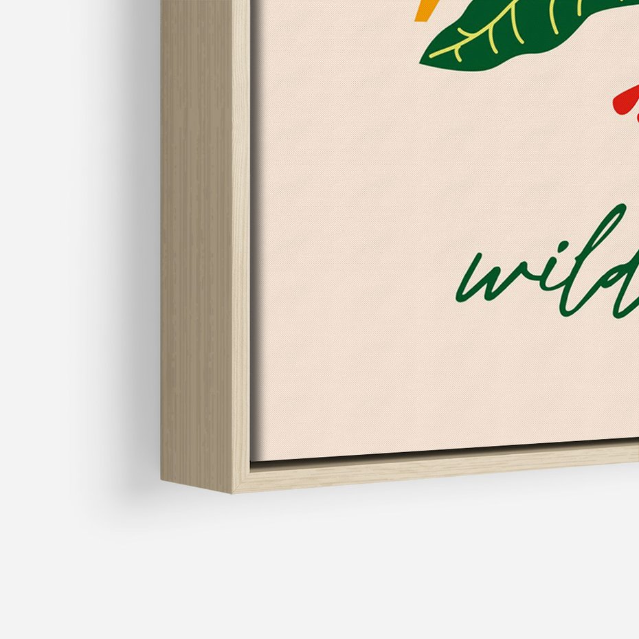 Obraz w ramie 70x100 - Tygrys w Kwiatach - tygrys, plakat - rama drewno