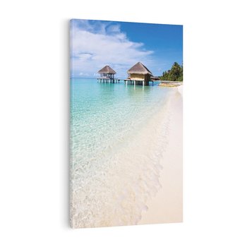 Obraz na płótnie 80x120 - Rajski klimat plaży tropikalnej - plaża, tropiki