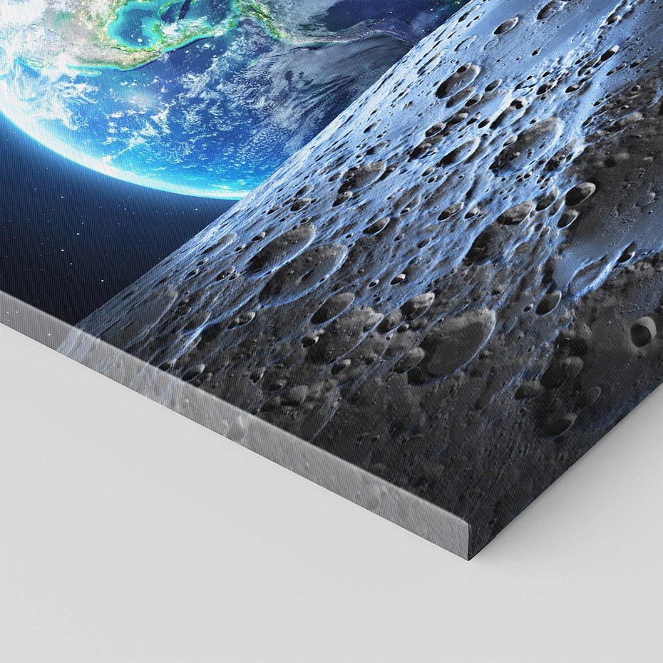 Obraz na płótnie 70x70 - Mistrzowskie spojrzenie na Ziemię - ziemia, kosmos