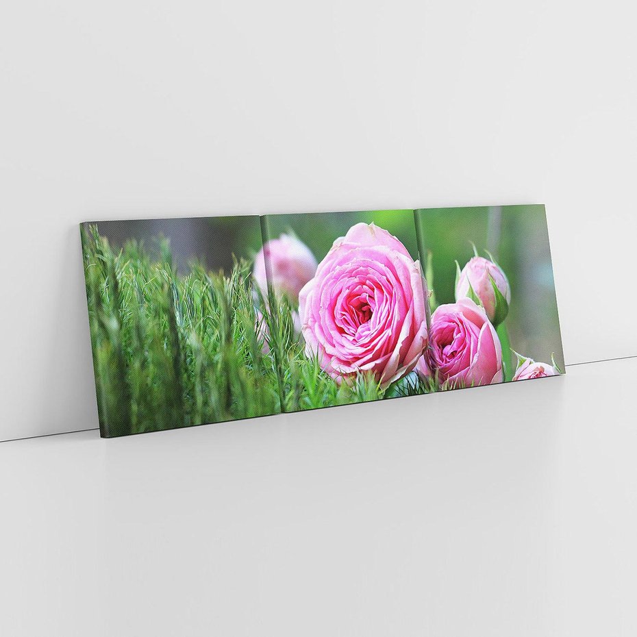 Obraz na płótnie 120x40 - Różane Ukojenie - róże, kwiaty