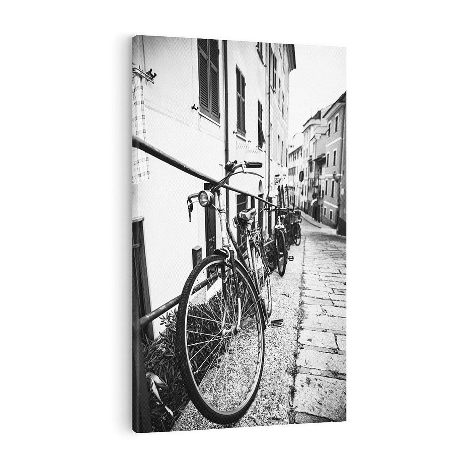 Obraz na płótnie 50x70 - Rower w Kontraście - rower, czarno