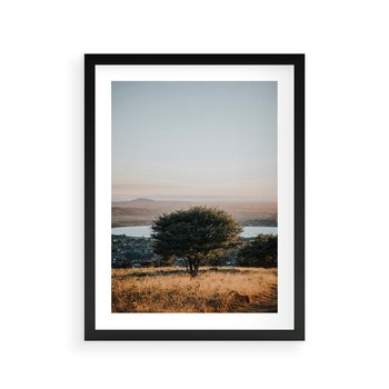 Plakat w ramie 30x40 - Siła Natury - drzewo, pejzaż - rama czarna