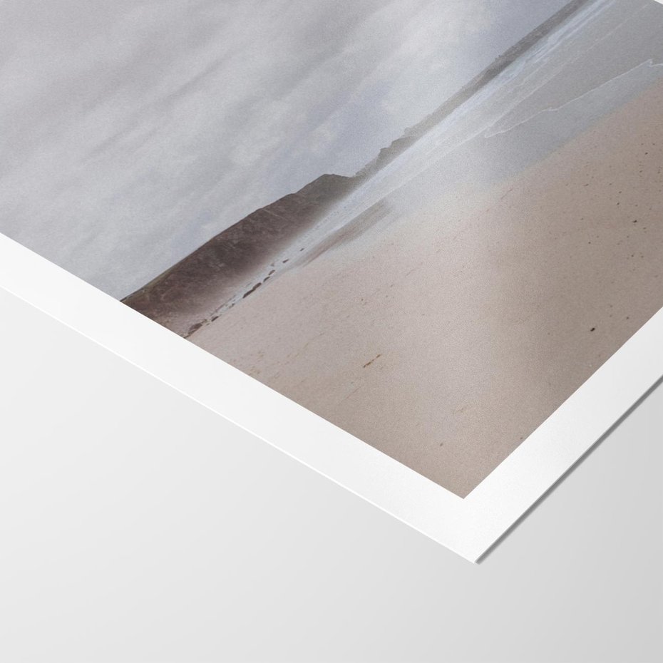 Plakat bez ramy 30x40 - Mglista plaża - plaża, mgła