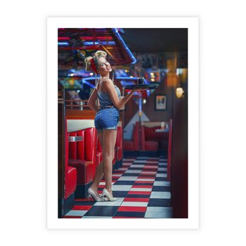 Plakat bez ramy 30x40 - Czas Na Wyjątkowy Posiłek - restauracja, retro