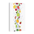 Obraz na płótnie 50x70 - Kulinarne Inspiracje - owoce, woda