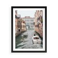 Plakat w ramie 50x70 - Wenecja na Twojej Ścianie - wenecja, kanały - rama czarna