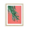 Plakat w ramie 40x50 - Energetyczna Eksplozja Natury - liście, kolor - rama drewno