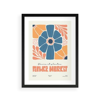 Plakat w ramie 30x40 - Rozbijające Widoki - kwiaty, nowoczesny plakat - rama czarna