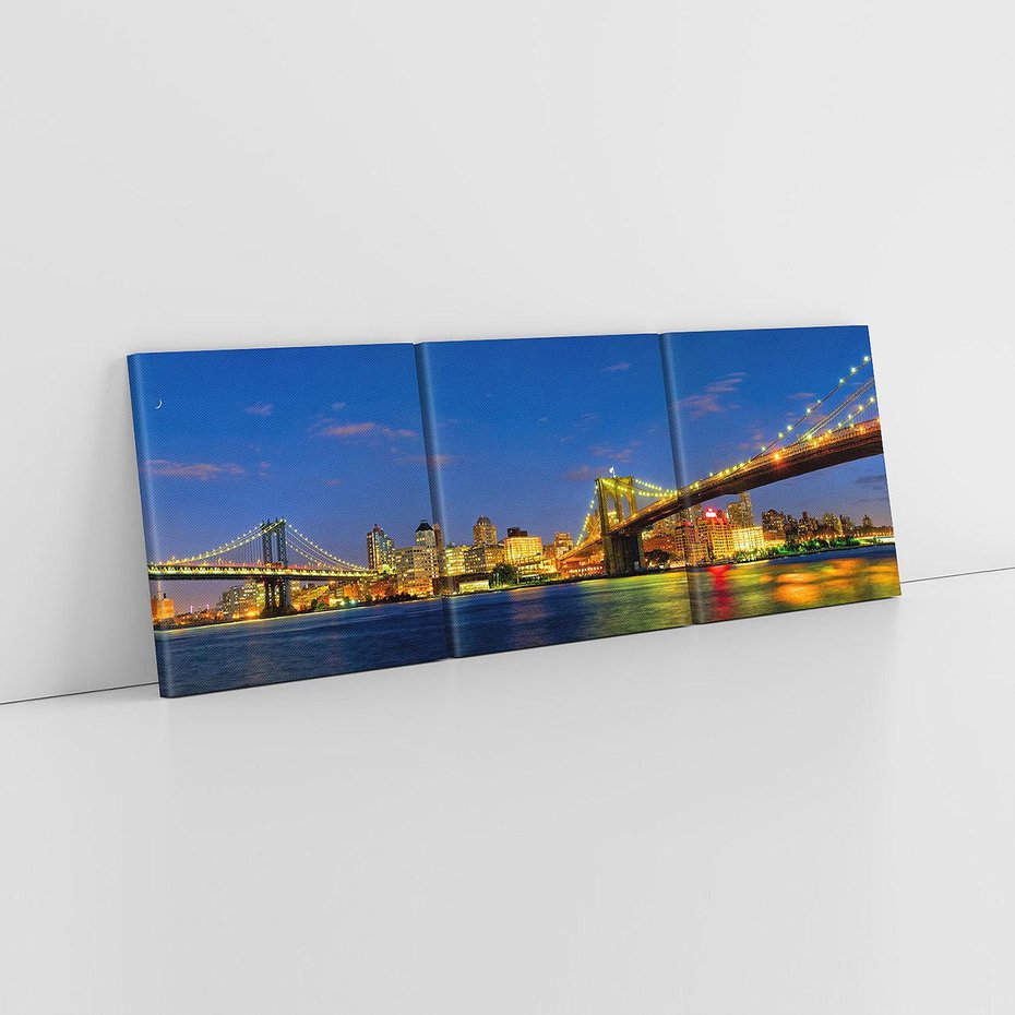 Obraz na płótnie 120x40 - Symbol Manhattanu - most, Nowy Jork