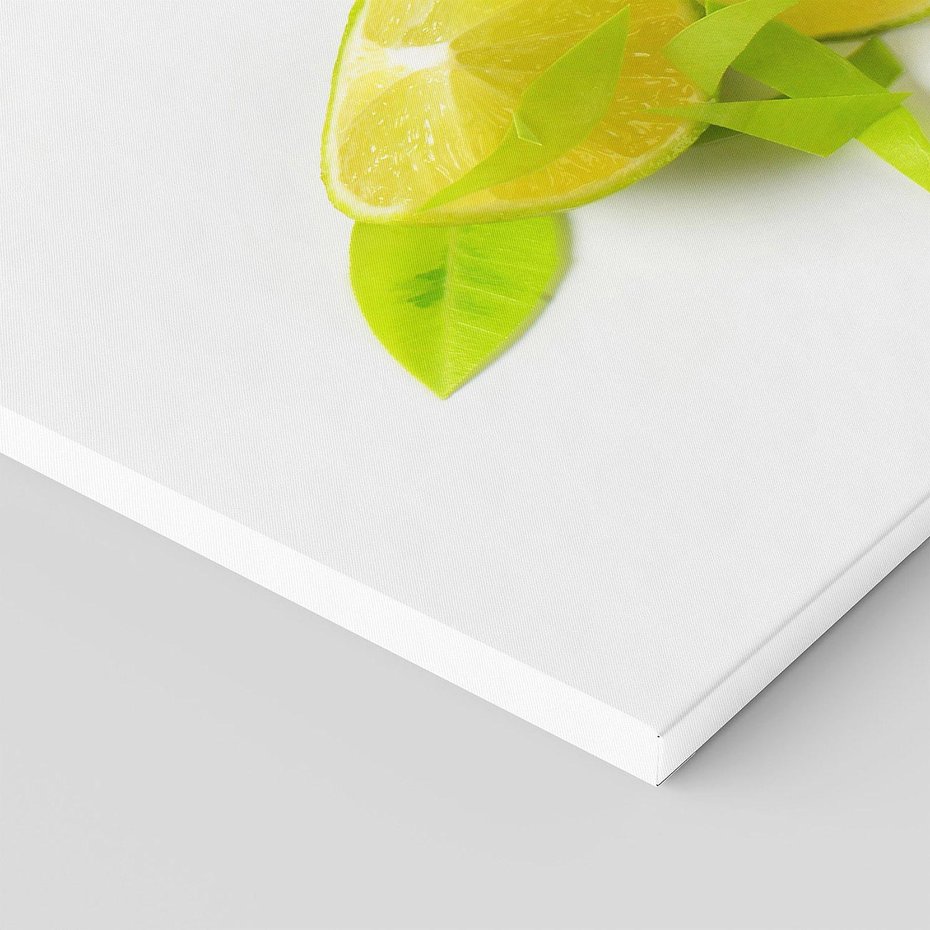 Obraz na płótnie 90x30 - owocowa eksplozja - limonki, owoce