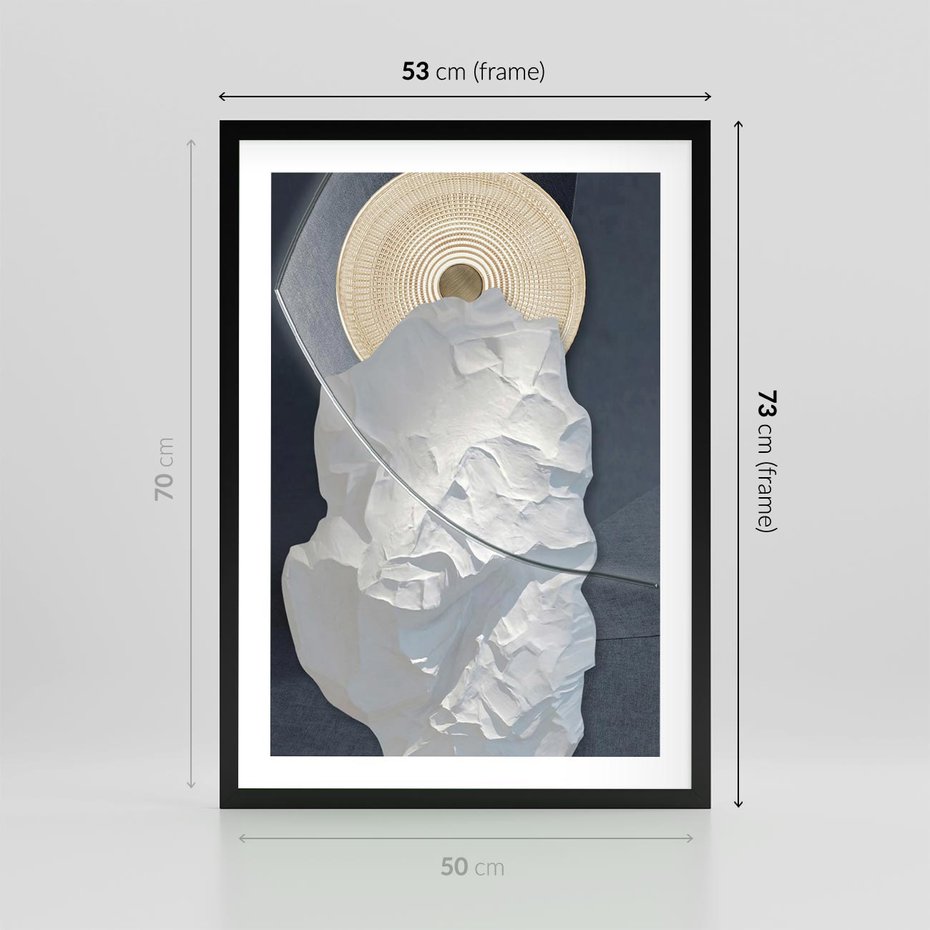 Plakat w ramie 50x70 - Wyraz Twojej Wyjątkowości - sztuka, nowoczesna - rama czarna