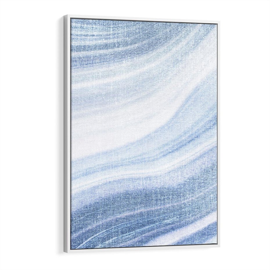 Obraz w ramie 80x120 - Abstrakcyjna akwarela - abstrakcja, akwarela - rama biała