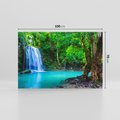 Obraz na płótnie 100x70 - Spotkanie wodospadu nad jeziorem - Tajlandia, wodospad