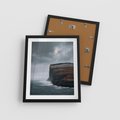 Plakat w ramie 40x50 - Przyroda w Majestacie - fiordy, klify - rama czarna