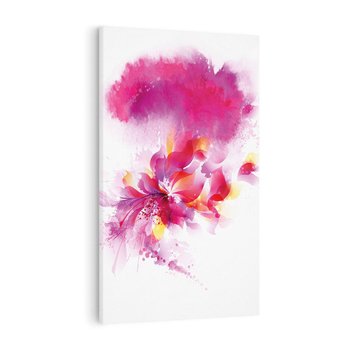 Obraz na płótnie 80x120 - Kwiaty abstrakcji - abstrakcja, kwiaty